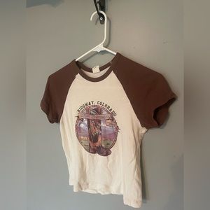 Urban Outfitters
Women's Brown Ridgway Raglan Baby Tee